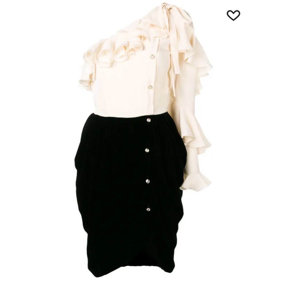 Elegant One-Shoulder Ruffle Dress